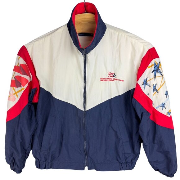 VTG Swingster Bomber Jacket M Boeing Defense Space Group Helicopters Division - Picture 1 of 12